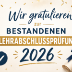 Wir gratulieren zur bestandenen Lehrabschlussprüfung 2026